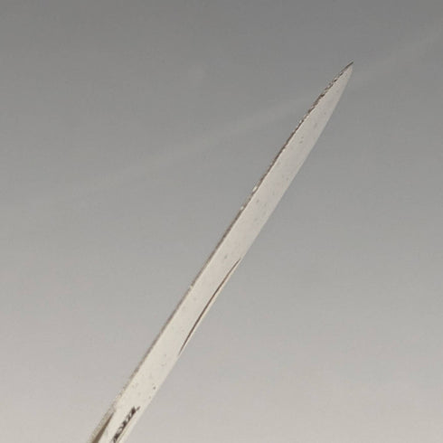 1897 British antique sterling silver folding pen knife Hilliard and Thomason with case